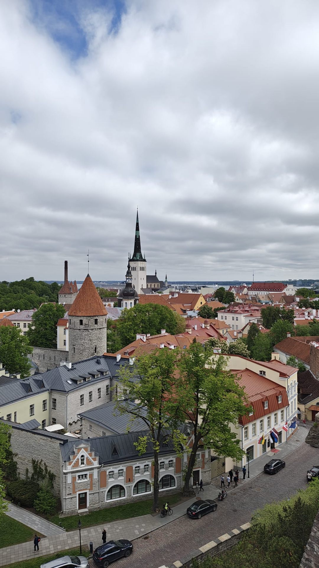 Panorama starego miasta w Tallinie